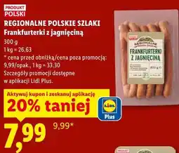 Lidl Frankfurterki z jagnięciną oferta