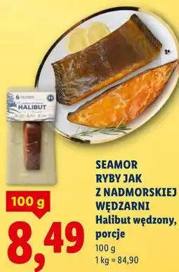 Lidl Halibut wędzony, porcje oferta