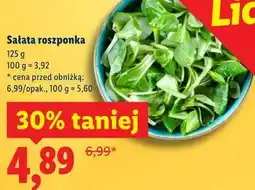 Lidl Sałata roszponka oferta