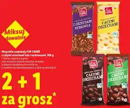 Lidl Wszystkie czekolady FIN CARR z całymi orzechami lub z nerkowcami oferta
