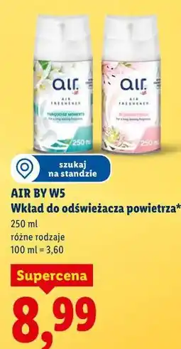 Lidl AIR BY W5 Wkład do odświeżacza powietrza oferta