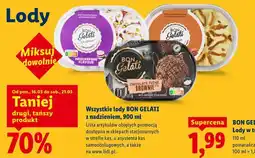 Lidl Wszystkie lody BON GELATI z nadzieniem oferta
