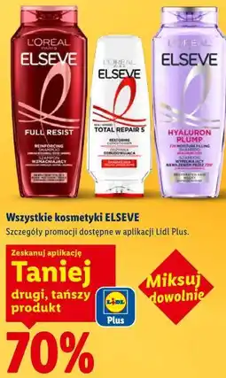 Lidl Wszystkie kosmetyki ELSEVE oferta