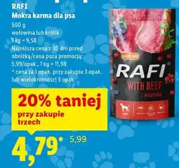 Lidl RAFI Mokra karma dla psa oferta