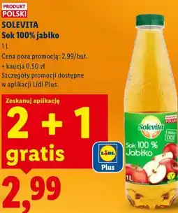 Lidl SOLEVITA Sok 100% jabłko oferta