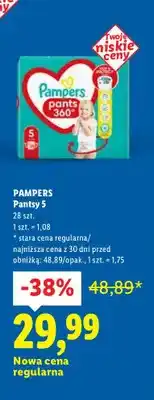 Lidl Pieluszki Pantsy 5 oferta