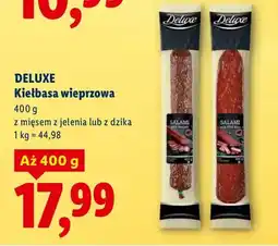 Lidl Kiełbasa wieprzowa z mięsem z jelenia lub z dzika oferta