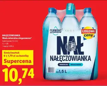 Lidl Woda mineralna niegazowana Nałęczowianka oferta
