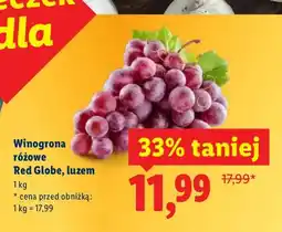 Lidl Winogrona różowe Red Globe, luzem oferta