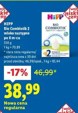 Lidl Mleko następne po 6 m-cu Bio Combiotik 2 oferta