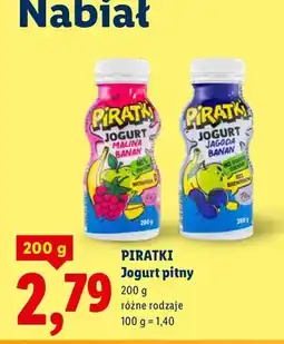Lidl Jogurt pitny różne rodzaje oferta