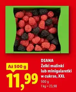 Lidl Żelki malinki lub minigalaretki w cukrze, XXL oferta