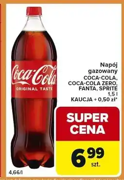Carrefour Express Napój gazowany Coca-Cola, Coca-Cola Zero, Fanta, Sprite KAUCJA + 0,50 zł oferta
