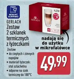 ALDI Zestaw 2 szklanek termicznych z łyżeczkami oferta