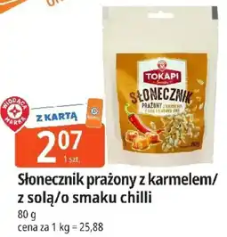 E.Leclerc Słonecznik prażony z karmelem/ z solą/o smaku chilli oferta