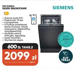Max Elektro Siemens Zmywarka IQ300 SR63HX74ME oferta