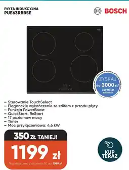 Max Elektro Bosch Płyta indukcyjna PUE63RBB5E oferta