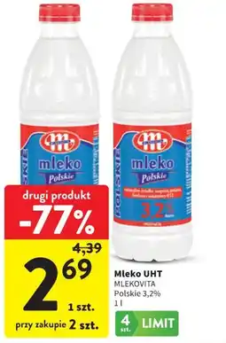 Intermarche Mleko UHT MLEKOVITA Polskie 3,2% oferta