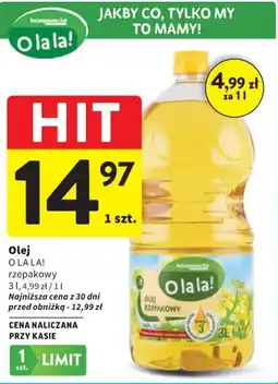 Intermarche Olej O LA LA! Rzepakowy oferta