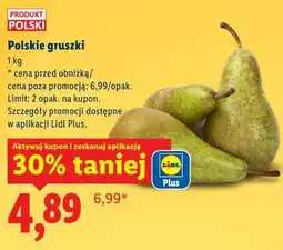 Lidl Polskie gruszki oferta