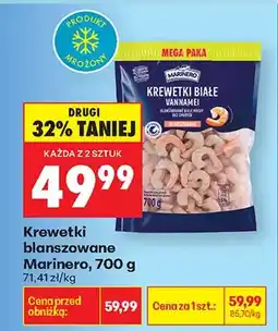 Biedronka Krewetki białe blanszowane oferta