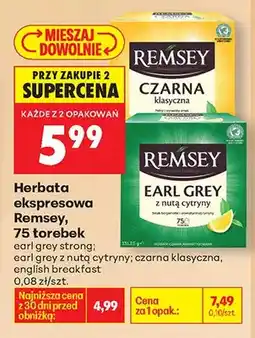 Biedronka Herbata ekspresowa earl grey strong oferta