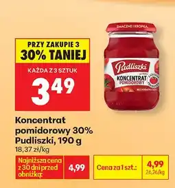 Biedronka Koncentrat pomidorowy 30% oferta
