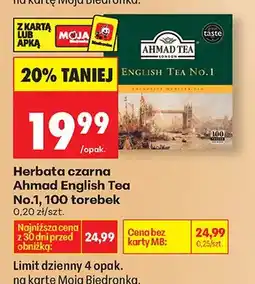 Biedronka Herbata czarna English Tea No.1 oferta