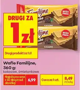 Biedronka Wafle kakaowe oferta