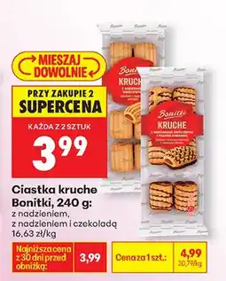 Biedronka Ciastka kruche z nadzieniem, z maczkiem i czekoladą oferta