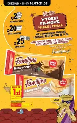 Biedronka Wafle klasyczne kakaowe oferta