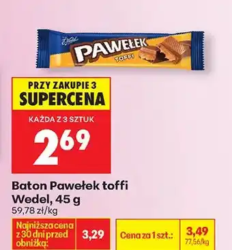 Biedronka Baton Pawełek toffi oferta