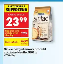 Biedronka Mleko modyfikowane bezglutenowy produkt zbożowy Sinlac oferta