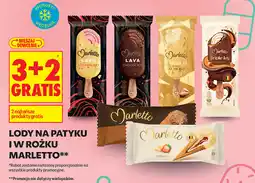 Biedronka LODY NA PATYKU I W ROŹKU MARLETTO oferta