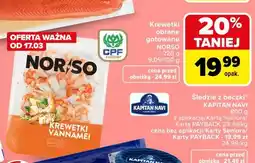 Carrefour Krewetki obrane gotowane oferta