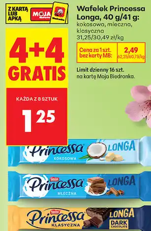 Biedronka Wafelek Princessa Longa oferta