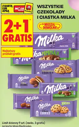 Biedronka Wszystkie czekolady i ciastka Milka oferta