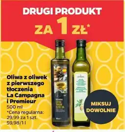 Netto Oliwa z oliwek z pierwszego tłoczenia La Campagna i Premieur oferta
