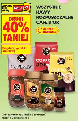 Biedronka Wszystkie kawy rozpuszczalne Cafe d'Or oferta