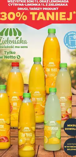 Netto Sok 100% Ananasowy z Zieleniaka oferta