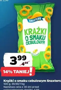 Netto Krążki o smaku cebulowym Snaxters oferta