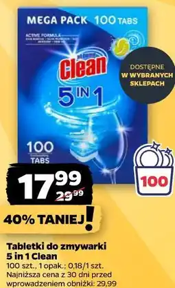 Netto Tabletki do zmywarki 5 in 1 Clean oferta