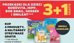 Netto Przekąski dla dzieci Bobovita, Hipp, Bob Snail, Gerber i Smileat oferta