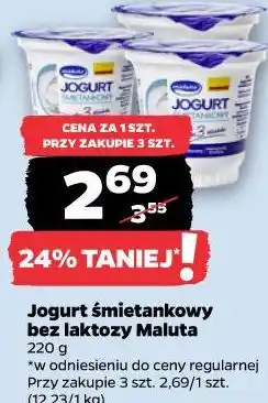 Netto Jogurt śmietankowy bez laktozy Maluta oferta