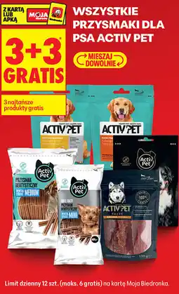 Biedronka WSZYSTKIE PRZYSMAKI DLA PSA ACTIV PET oferta