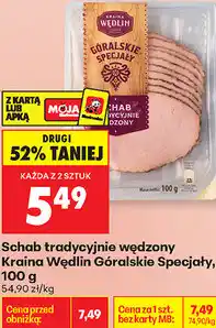 Biedronka Schab tradycyjnie wędzony Kraina Wędlin Góralskie Specjały oferta