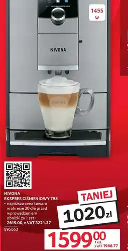 Selgros Ekspres ciśnieniowy Nivona 795 oferta