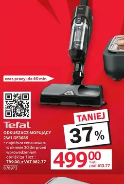 Selgros Tefal Odkurzacz mopujący 2w1 GF3039 oferta
