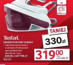 Selgros Tefal Generator Pary SV8054 oferta