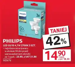 Selgros Philips LED GU10 4.7W 2700K oferta